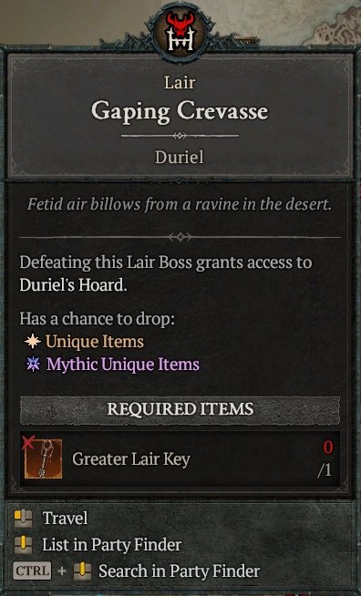 Diablo 4 Duriel, King of Maggots card