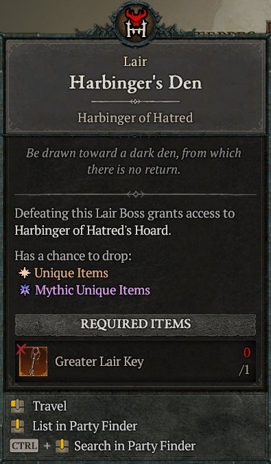 Diablo 4 Harbinger of Hatred card