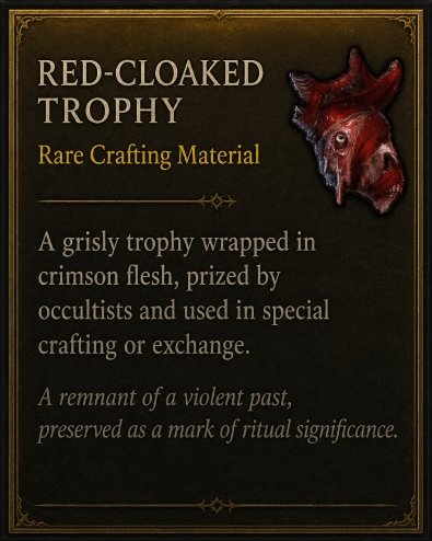 Diablo 4 Red-Cloaked Trophy card