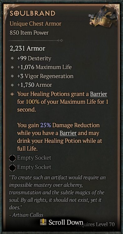 Diablo 4 Soulbrand card