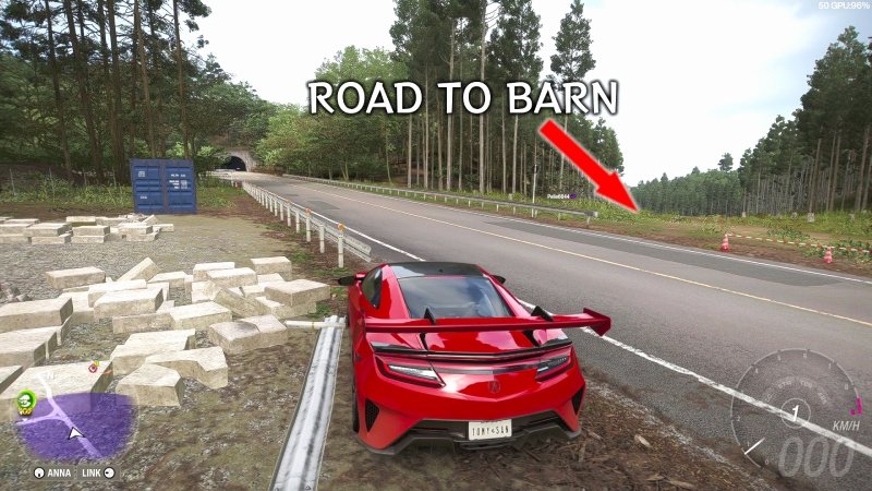 Forza Horizon 6 1997 Lamborghini Diablo SV road location