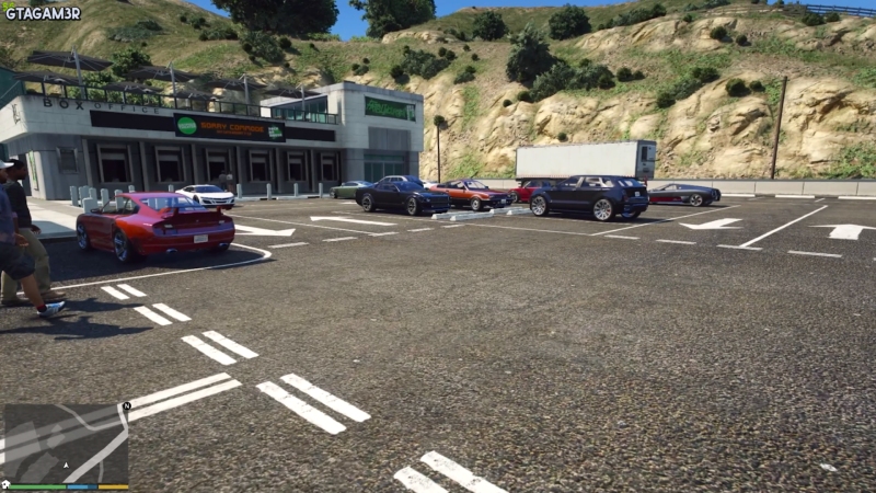 Gta 5 sport cars and supercars parked in Sisyphus Theater parking